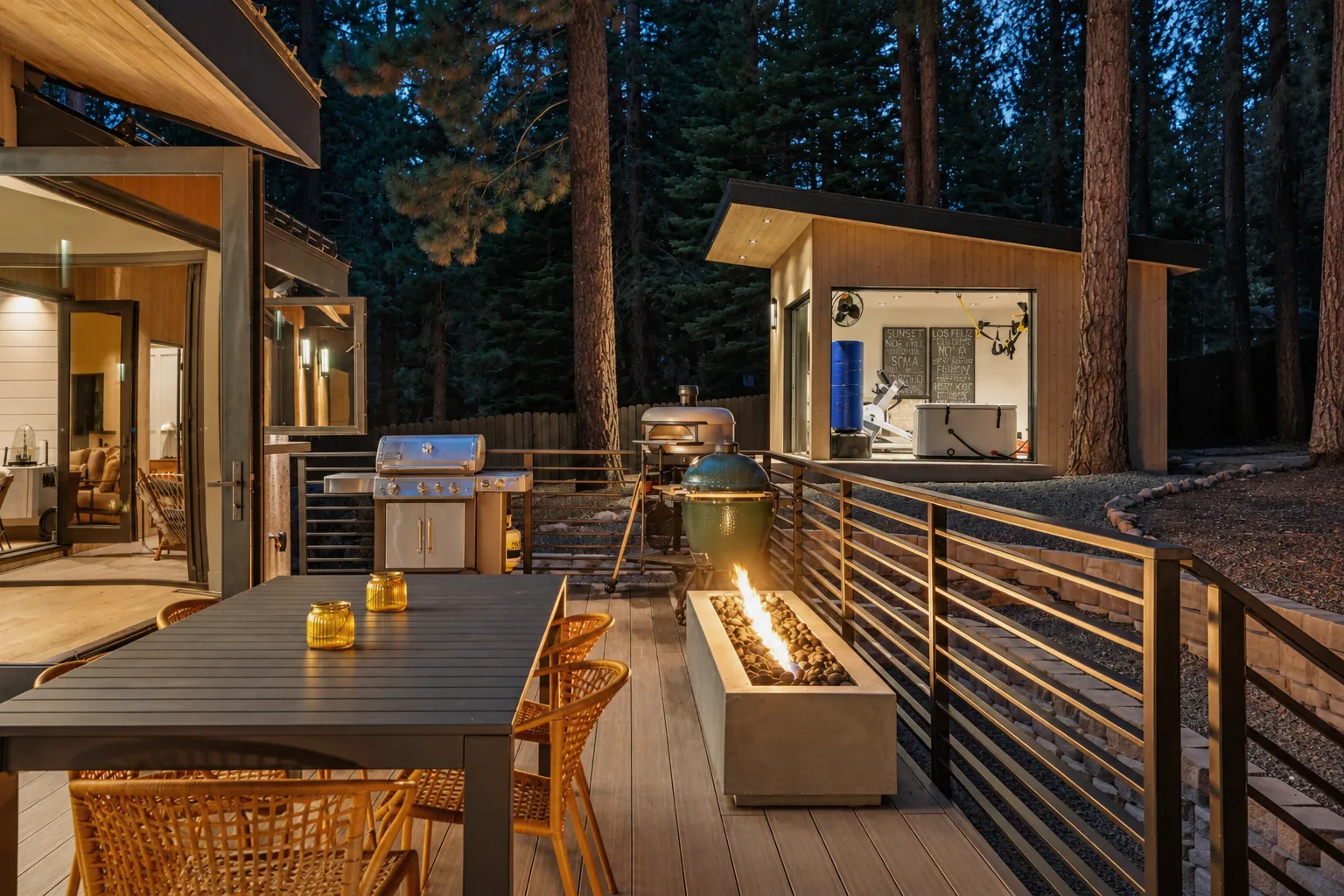 Twilight Forest Patio and Gym Studio