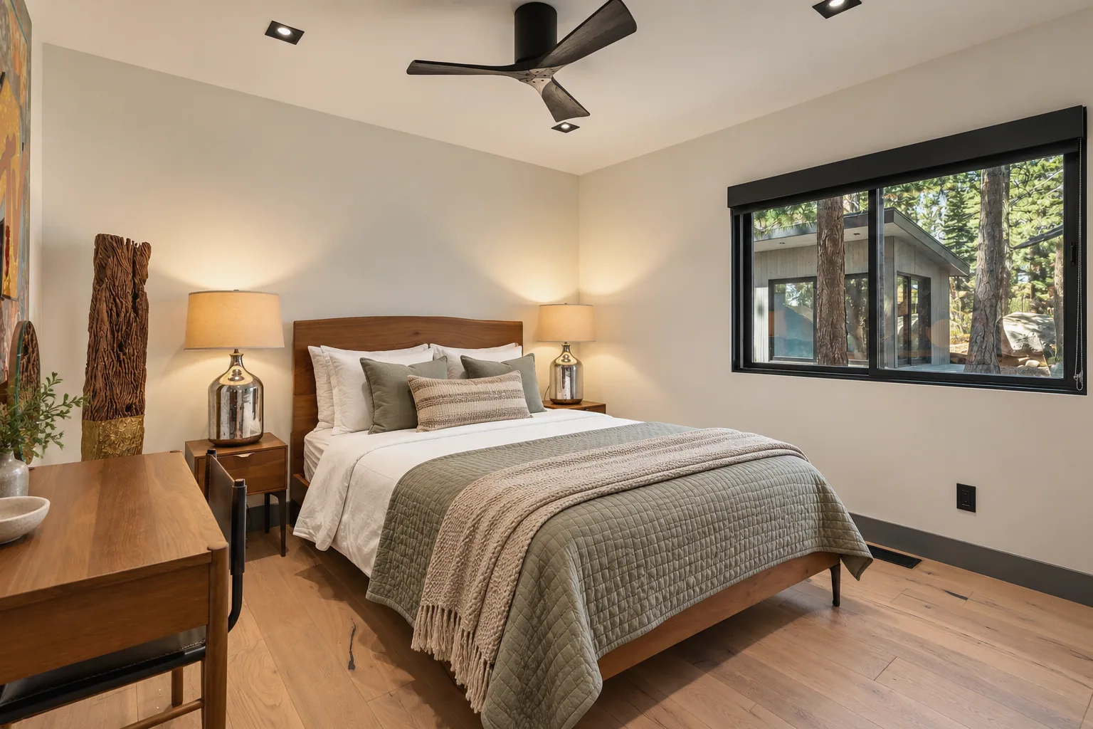 Warm Modern Bedroom Retreat