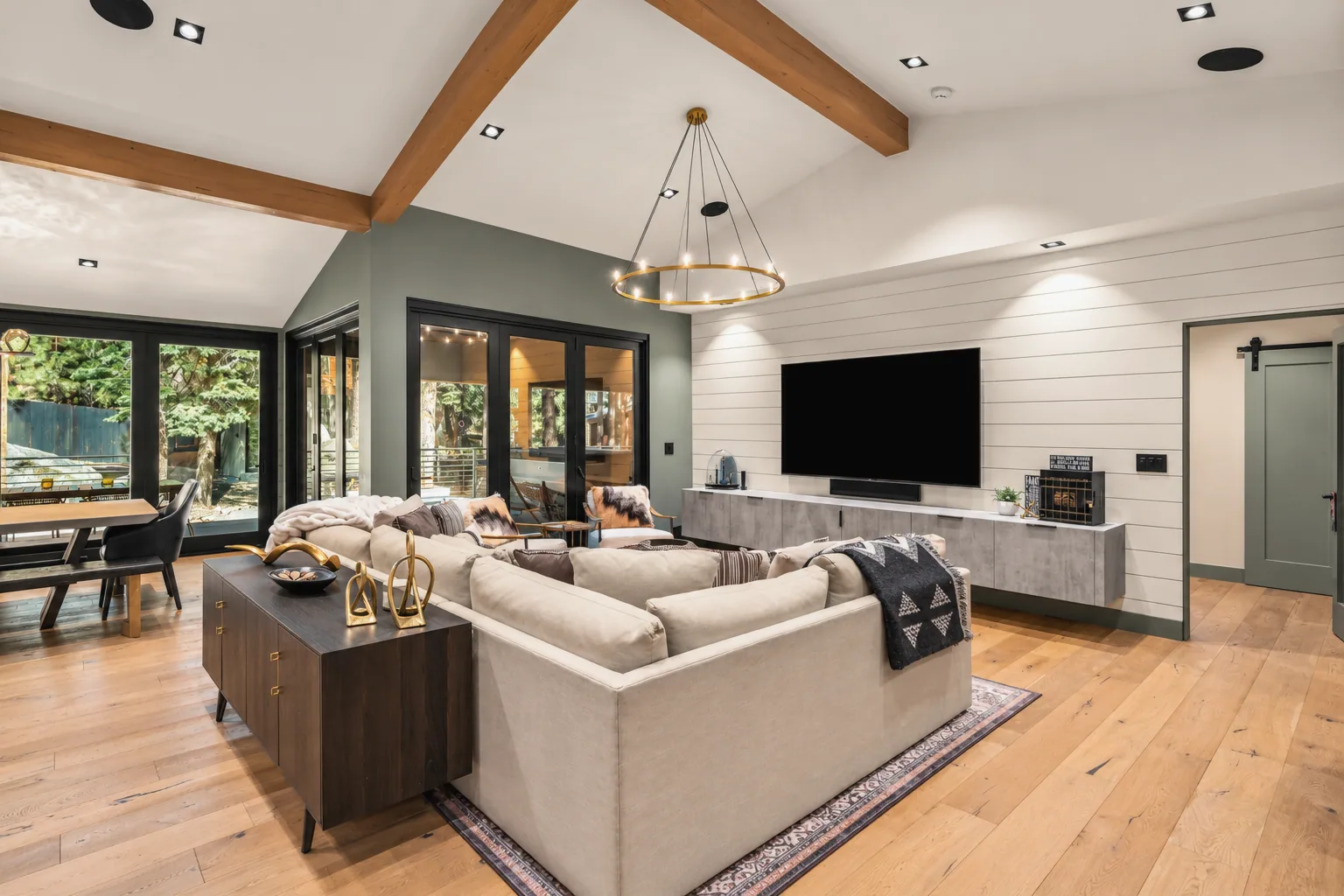 Warm Modern Living Room Retreat