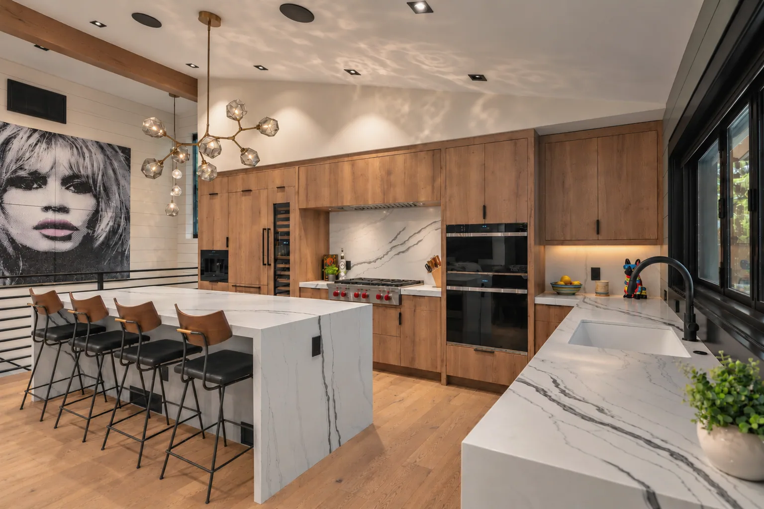 Warm Modern Luxury Kitchen